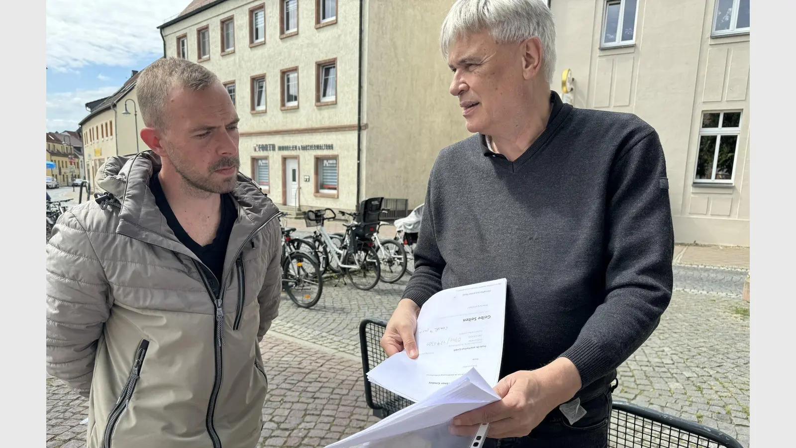 William Forth traf sich mit Christof Heinzerling. (Foto: Daniel Große)