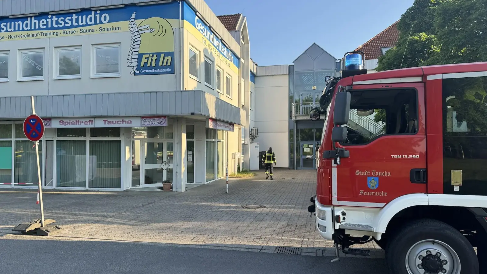 Morgendlicher Feuerwehreinsatz an den WYN-Passagen (Foto: Daniel Große)