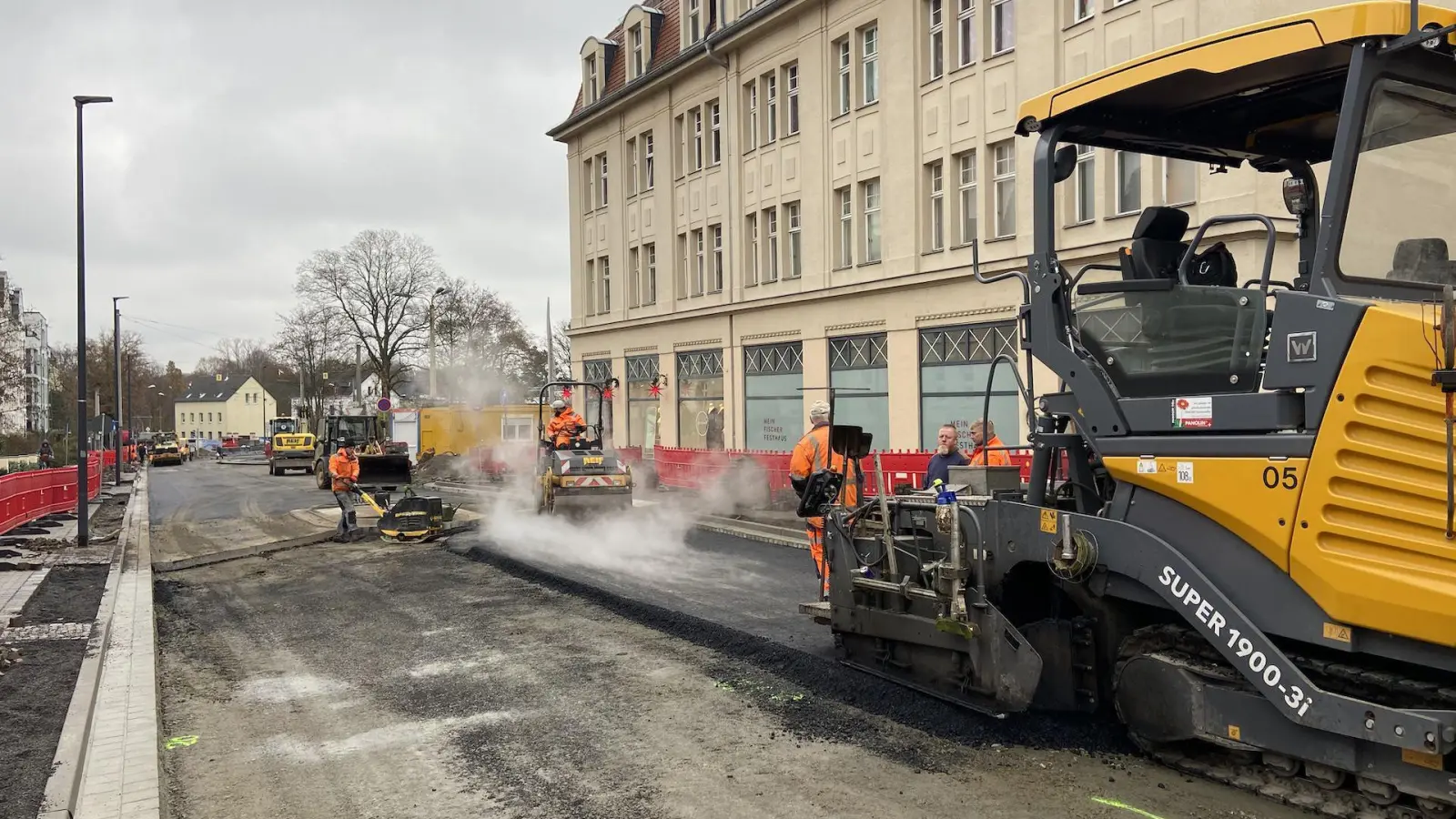 Endspurt in Sommerfelder und Portitzer Straße - Leichte Verzögerungen beim Bau (Foto: taucha-kompakt.de)