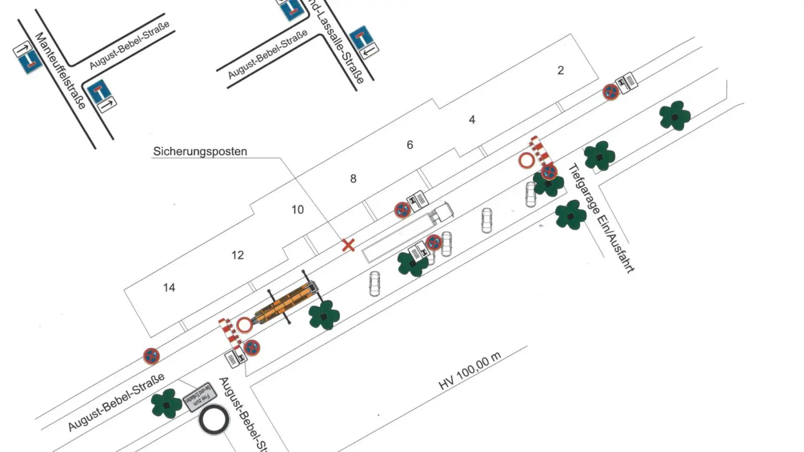 Detailzeichnung zum Sperrbereich (Foto: Stadtverwaltung Taucha)