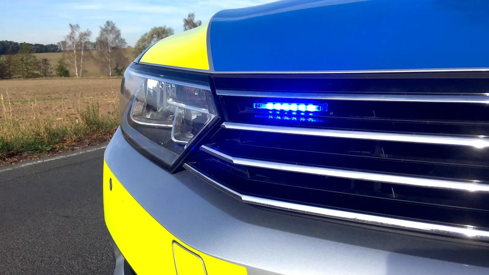 Ein Polizeiauto im Einsatz (Foto: Daniel Große)