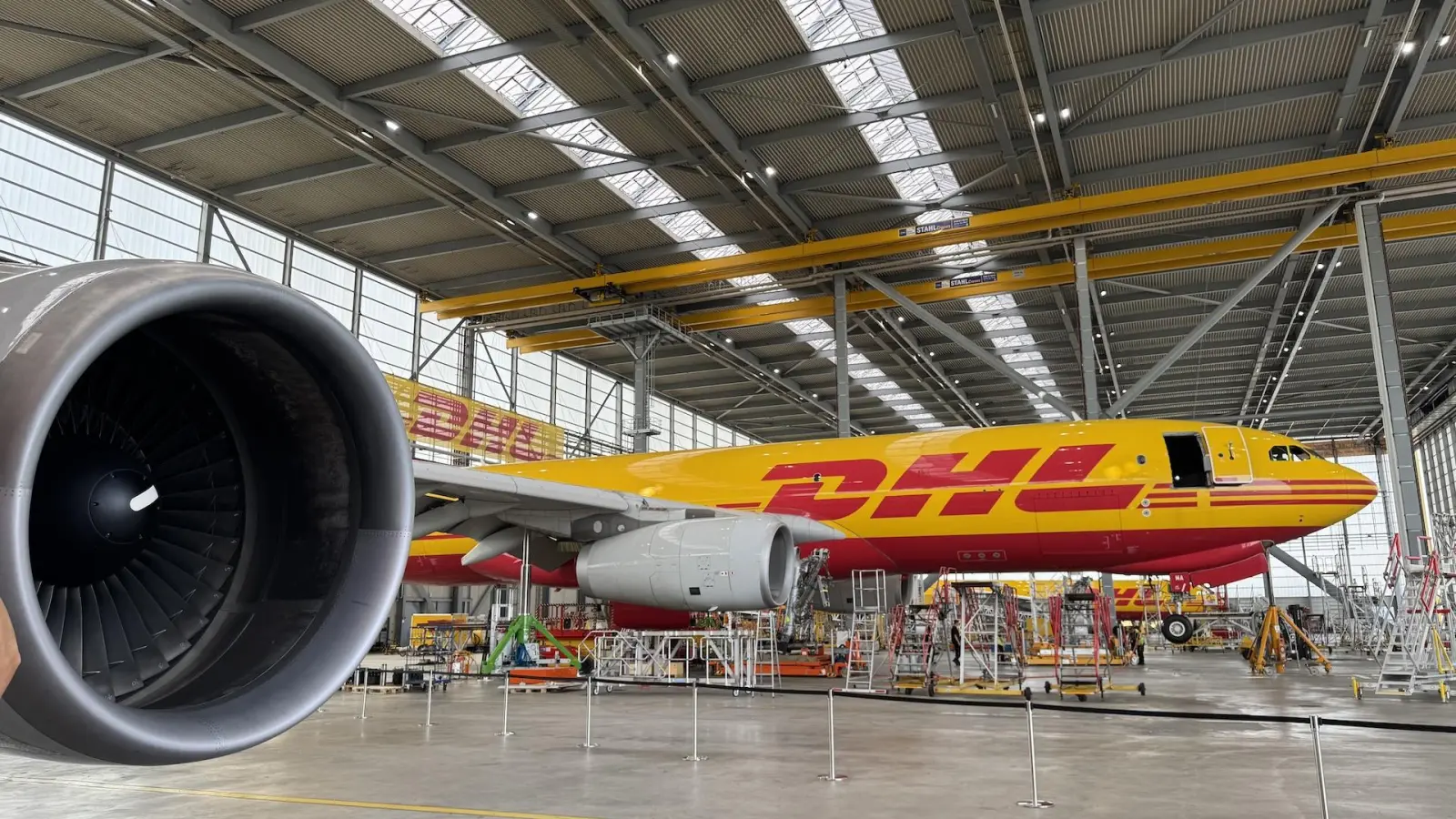 DHL-Flugzeuge im Hangar des European Air Terminal (Drehkreuz Leipzig). (Foto: Daniel Große)