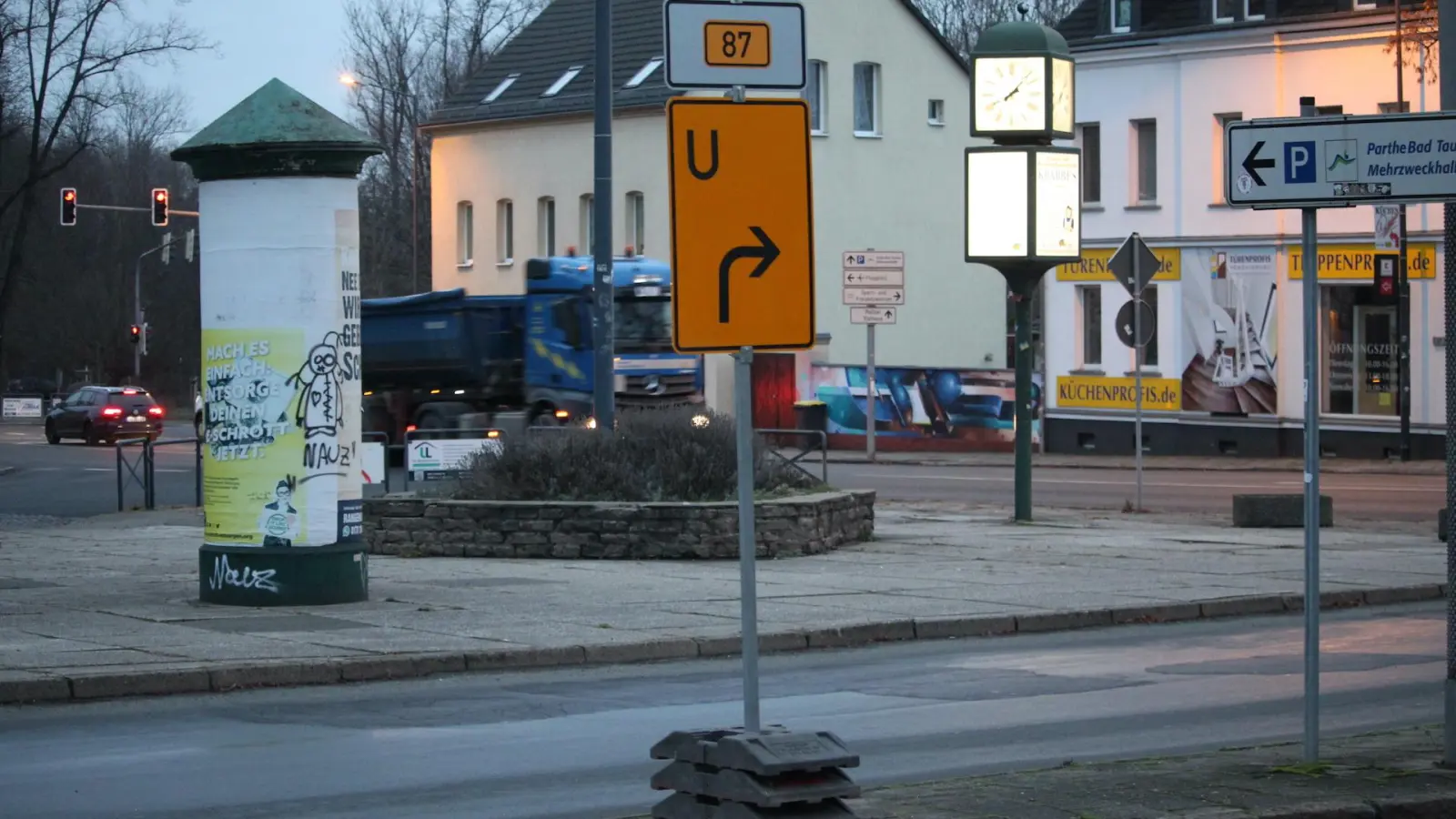 Bundesstraße 87 in Taucha ab Montag halbseitig gesperrt (Foto: nordsachsen24.de)