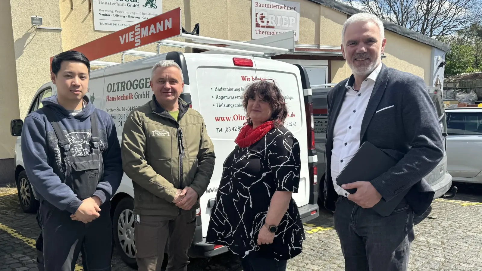 Le Van Hoang, Jens Barthelmes, Manuela Hauke-Oltrogge und Volker Lux (v.r.) (Foto: Daniel Große)