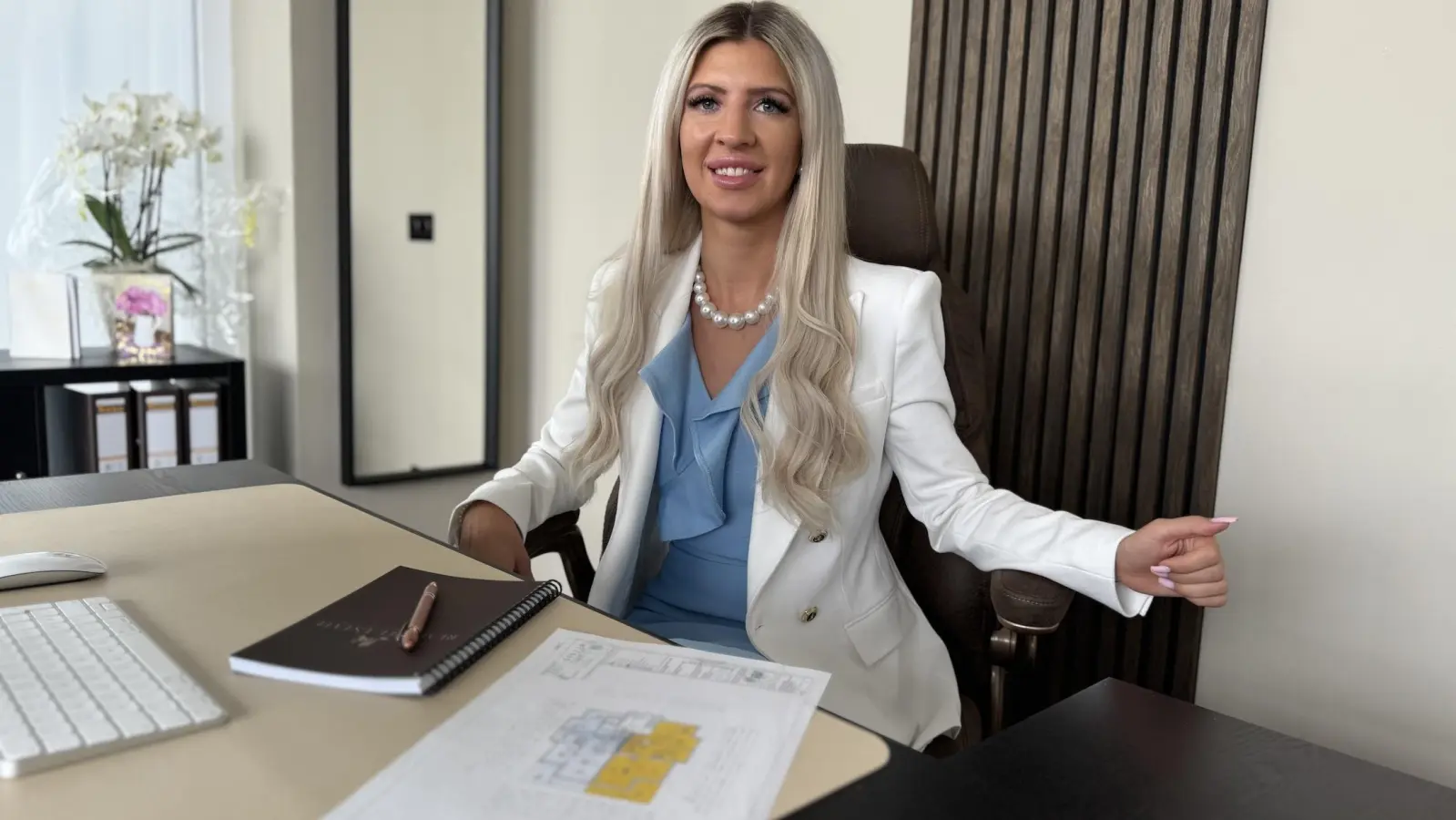 Lydia Ott in ihrem neuen Büro in den WYN-Passagen. (Foto: Daniel Große)