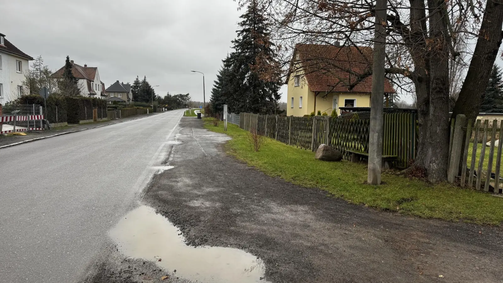 An der Kriekauer Straße soll ein neuer Geh- und Radweg entstehen. (Foto: Daniel Große)