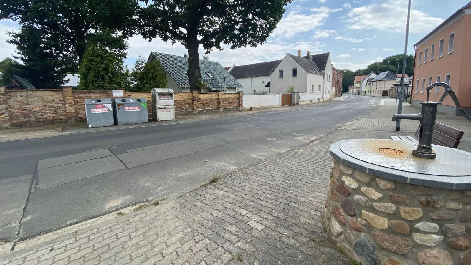 Der Containerplatz in Seegeritz soll optisch aufgewertet werden. (Foto: taucha-kompakt.de)