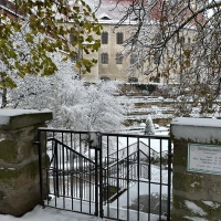 Der Zugang zum Rosengarten in der Schloßstraße ist seit dem 28. November geschlossen.  (Foto: LRA/Stöber )