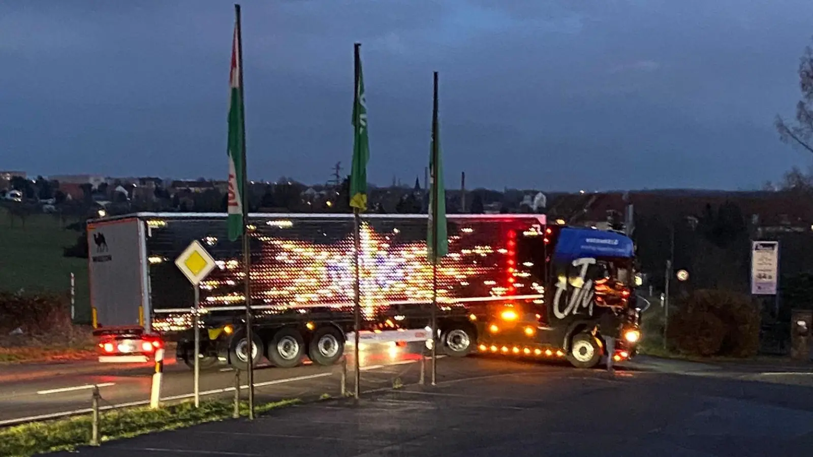 Der Christmas-Truck von Janina Martig kommt nach Schkeuditz. (Foto: privat)