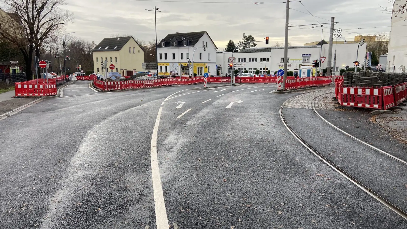 Portitzer Straße: Ab morgen rollt&#39;s wieder (Foto: taucha-kompakt.de)