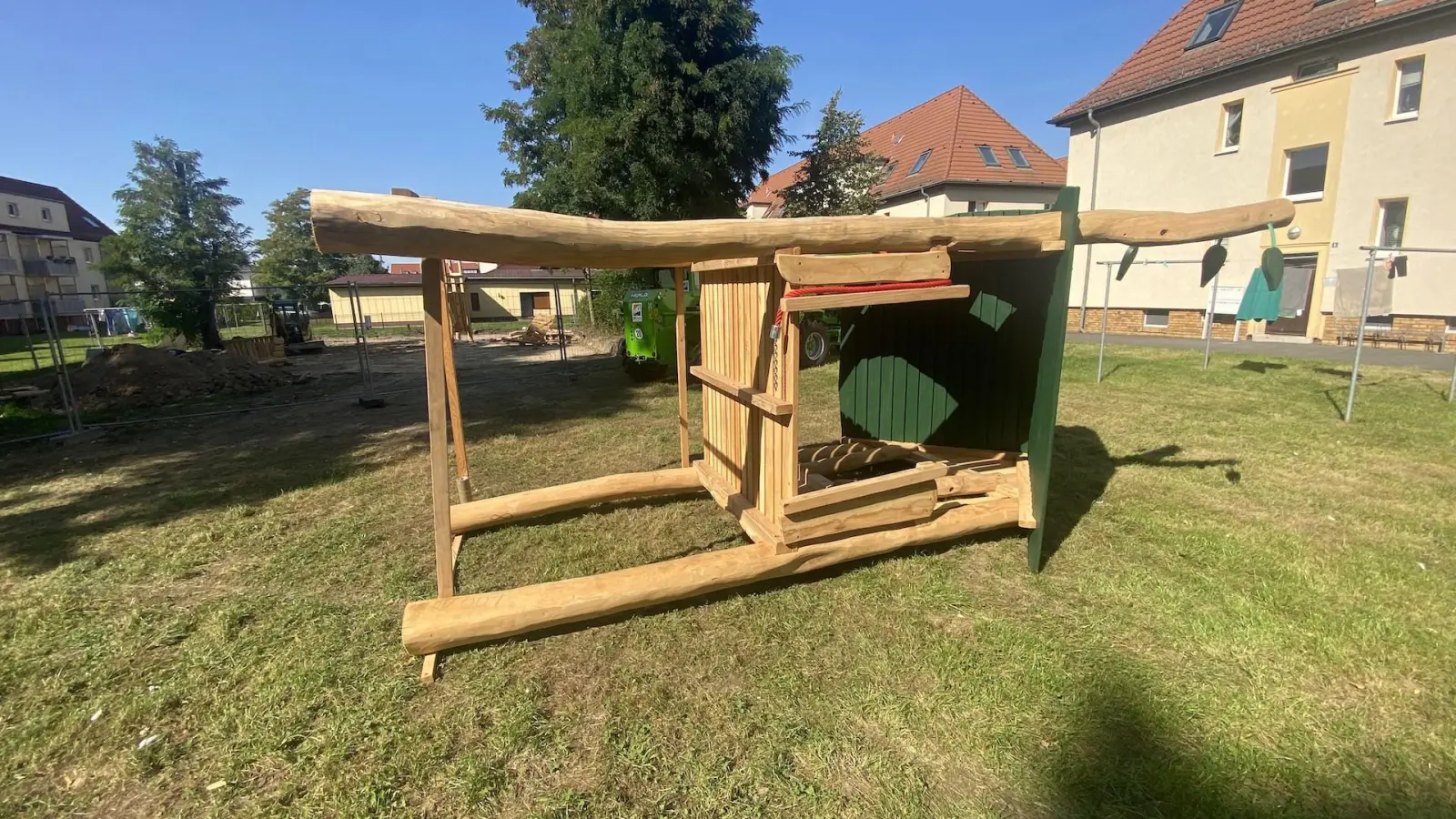 Der Rutschenturm wird 3,50 Meter hoch. (Foto: taucha-kompakt.de)